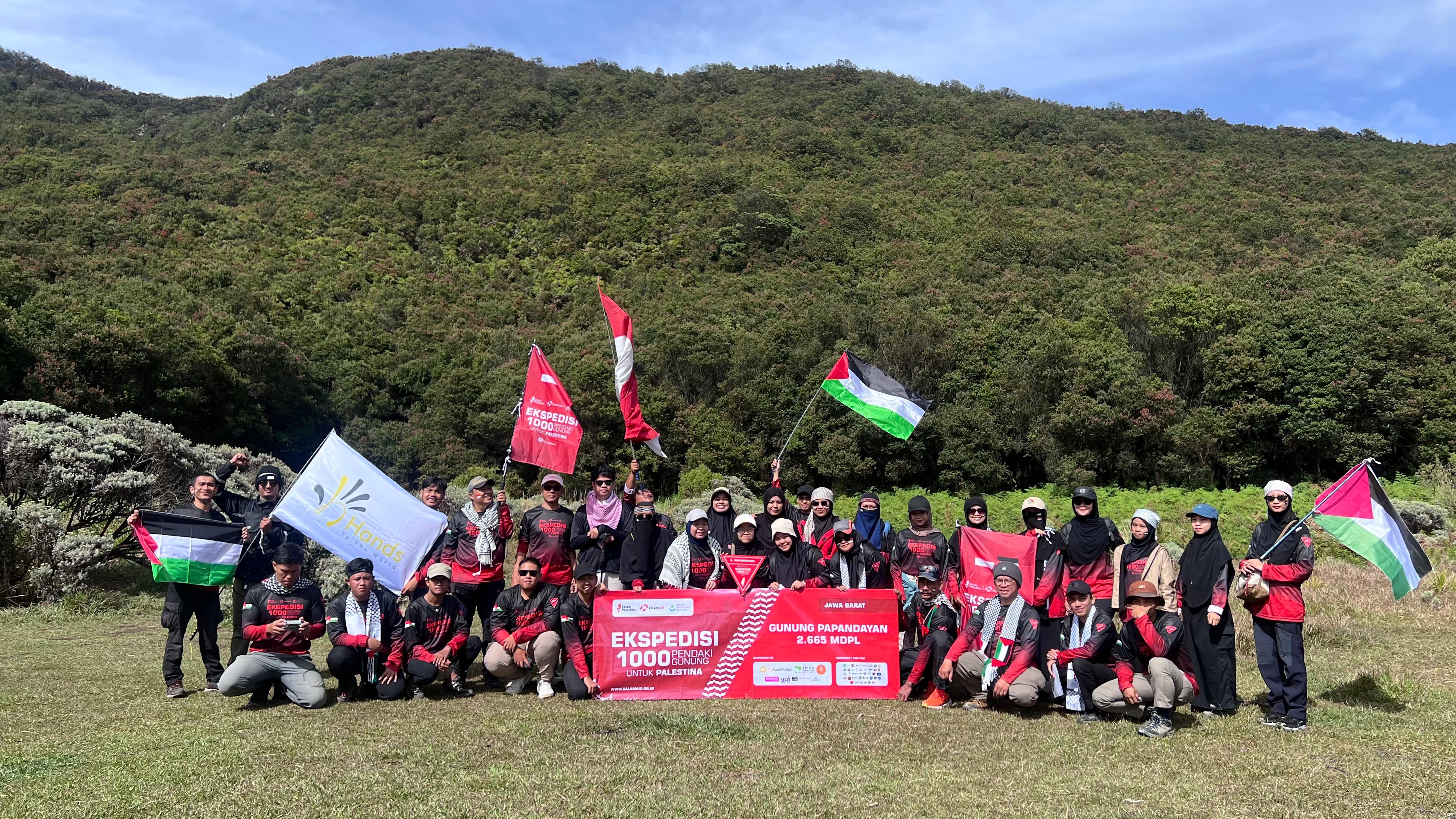 SalamAid Rampungkan Ekspedisi 1000 Pendaki Gunung untuk Palestina