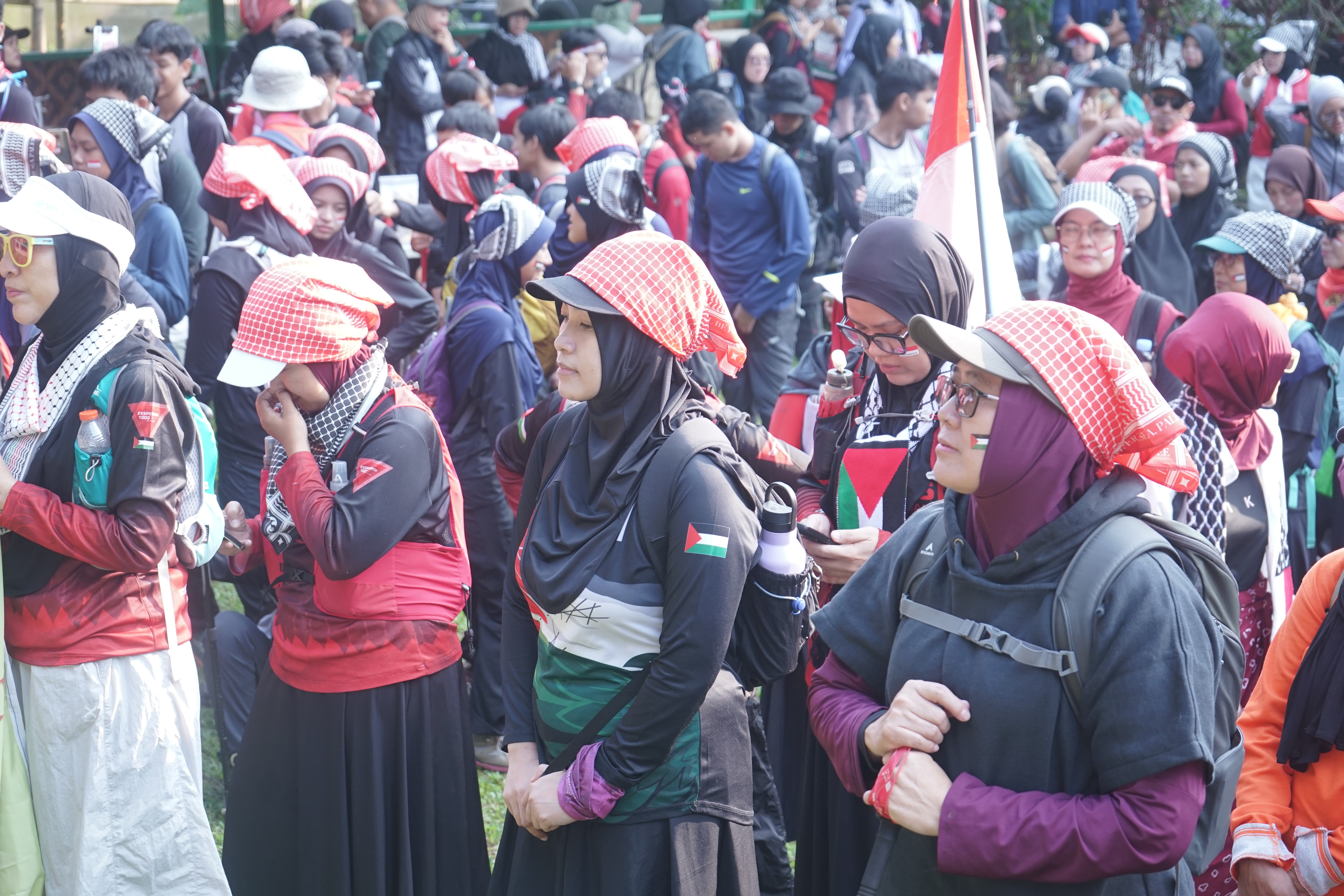 340 Peserta Daki Pasir Limo, Suarakan Solidaritas untuk Palestina